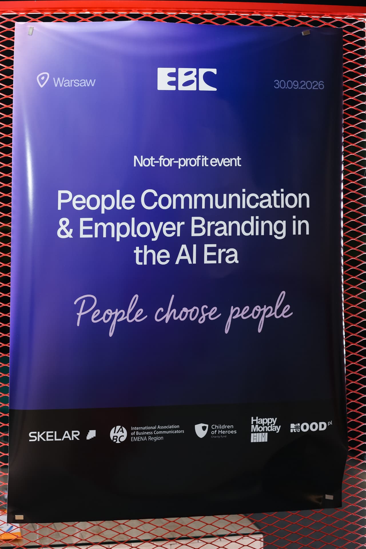 Event poster: People Communication & Employer Branding in the AI Era, Warsaw 30.09.2026